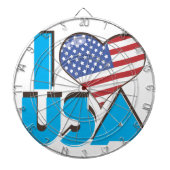 I Love USAレトロ80s ダーツボード (正面)