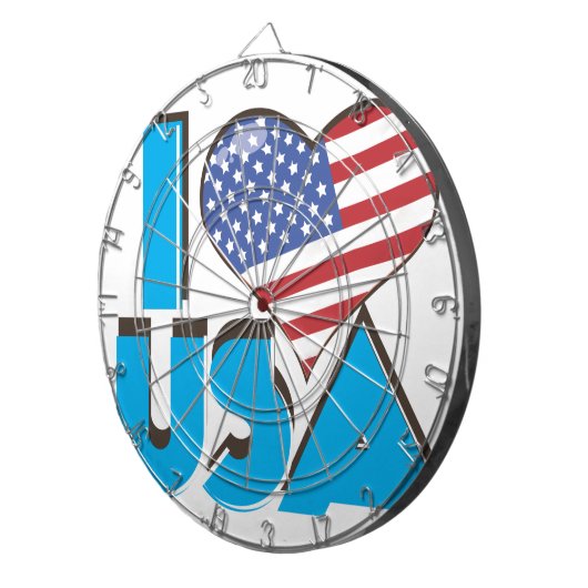 I Love USAレトロ80s ダーツボード (正面右)