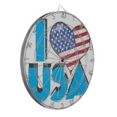 I Love USAレトロ80s ダーツボード (正面左)