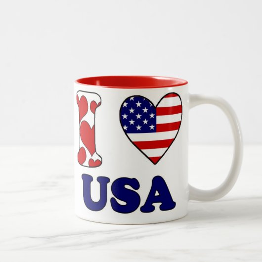 I love USA ツートーンマグカップ (右)