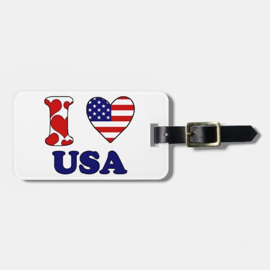 I love USA ラゲッジタグ (正面横)