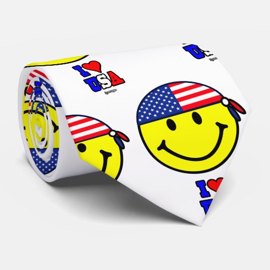 I LOVE USA TIE ネクタイ (ロール)