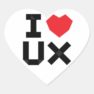 I Love UX （ユーザーエクスペリエンス） ハートシール