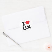 I Love UX （ユーザーエクスペリエンス） ハートシール (封筒)
