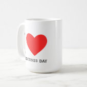 I love valentines day コーヒーマグカップ (正面左)