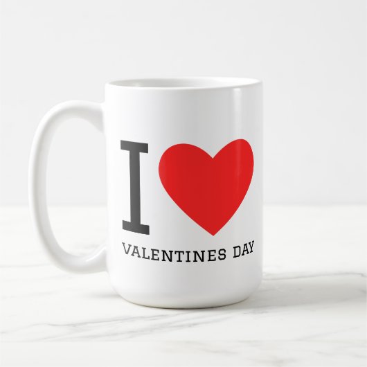 I love valentines day コーヒーマグカップ (左)