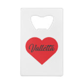 I Love Valletta – マルタ クレジットカード栓抜き (裏面)