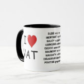 I Love VAT – トリプルサイドVATマグカップ マグカップ (正面左)