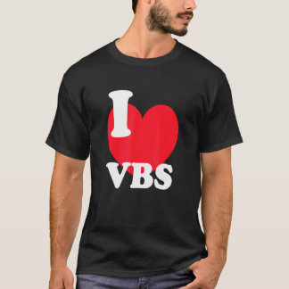 I Love Vbsクルー休暇バイブル学校ハートラブ Tシャツ