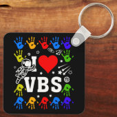 I Love VBS夏休みバイブルスクールクリスチャン キーホルダー (裏面)
