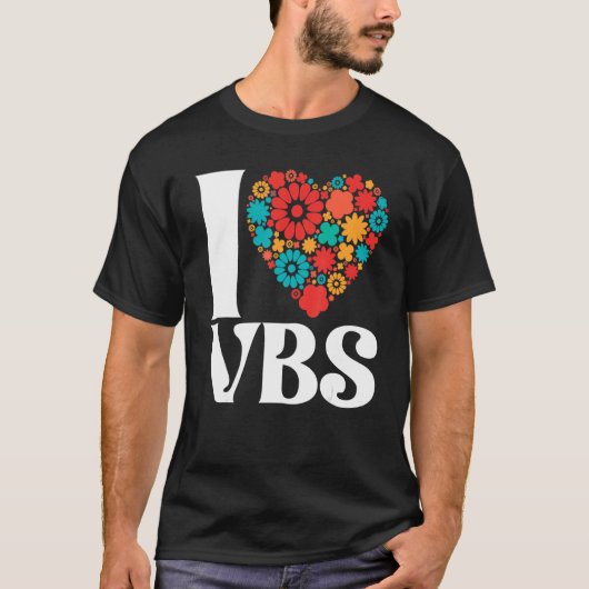 I Love VBS Vacation Bible School Crew Teacher Chri Tシャツ (正面)