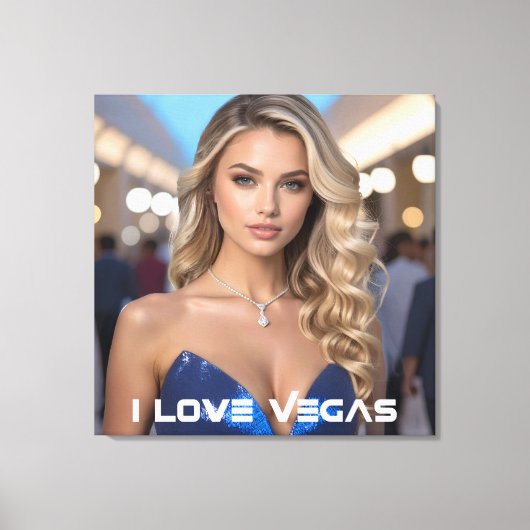 I LOVE VEGAS キャンバスプリント (正面)