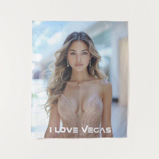 I LOVE VEGAS タペストリー (正面)