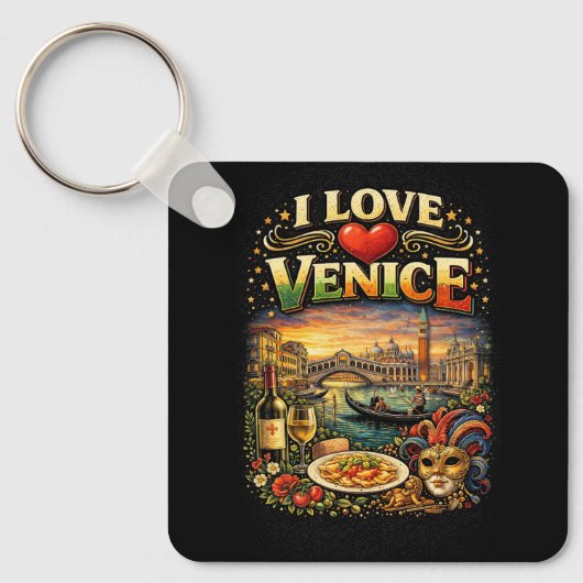 I Love Venice キーホルダー (正面)
