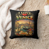 I Love Venice クッション (ブランケット)