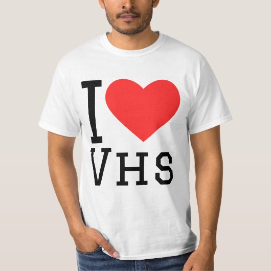 I love vhs tシャツ (正面)