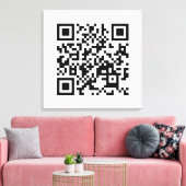 I Love Vietnam (Toi Yeu Vit Nam)ệ国旗QRコード キャンバスプリント (インサイチュ (リビング))