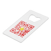 I Love Vietnam (Toi Yeu Vit Nam)ệ国旗QRコード クレジットカード栓抜き (裏面アングル)