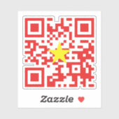 I Love Vietnam (Toi Yeu Vit Nam)ệ国旗QRコード シール (シート)