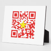 I Love Vietnam (Toi Yeu Vit Nam)ệ国旗QRコード フォトプラーク (側面)