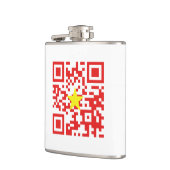I Love Vietnam (Toi Yeu Vit Nam)ệ国旗QRコード フラスク (左)
