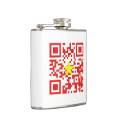 I Love Vietnam (Toi Yeu Vit Nam)ệ国旗QRコード フラスク (右)