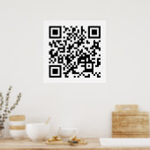 I Love Vietnam (Toi Yeu Vit Nam)ệ国旗QRコード ポスター (キッチン)
