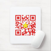 I Love Vietnam (Toi Yeu Vit Nam)ệ国旗QRコード マウスパッド (マウス)