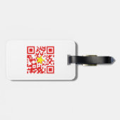 I Love Vietnam (Toi Yeu Vit Nam)ệ国旗QRコード ラゲッジタグ (裏面横)