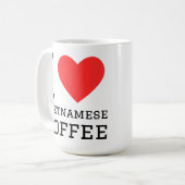 I love Vietnamese coffee コーヒーマグカップ (正面左)