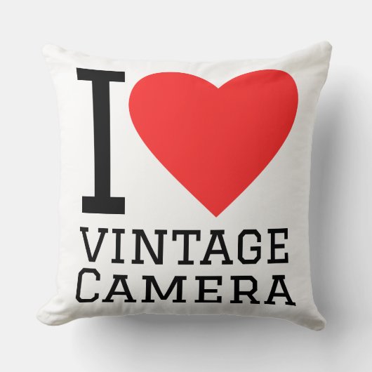 I love vintage camera  クッション (正面)