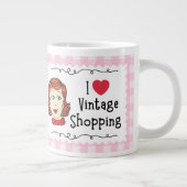 I Love Vintage Shopping Mug ジャンボコーヒーマグカップ (右)