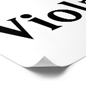 I Love Viola Altoクレフ、 音符記号赤いハートof Music Notes ポスター (角)