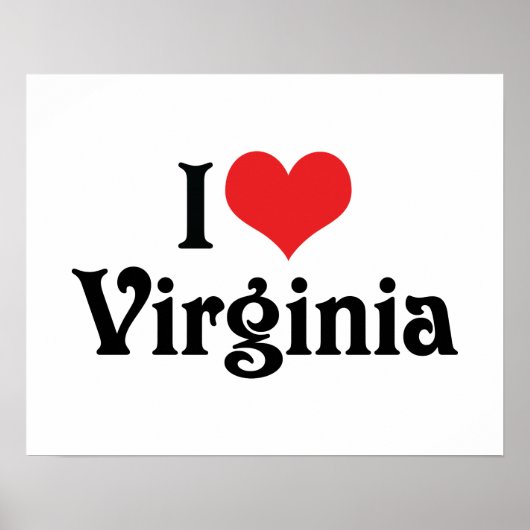 I Love Virginia ポスター (正面)