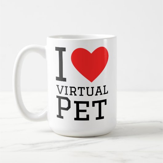I love virtual pet コーヒーマグカップ (左)