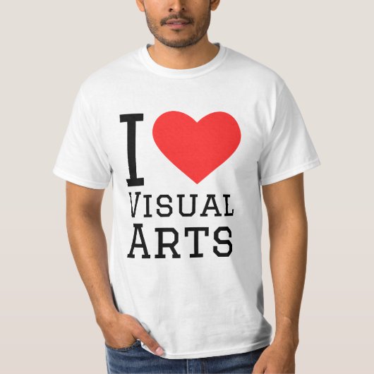 I love visual arts  tシャツ (正面)