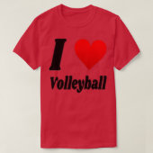 I love Volleyball T Tシャツ (デザイン正面)