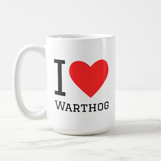 I love warthog コーヒーマグカップ (左)