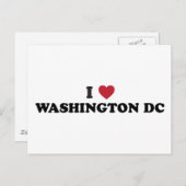 I Love Washington DC ポストカード (正面/裏面)