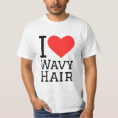 I love wavy hair tシャツ (正面)