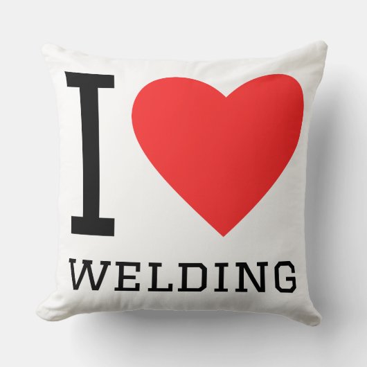I love welding クッション (正面)