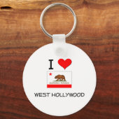 I Love WEST HOLLYWOODカリフォルニア キーホルダー (正面)