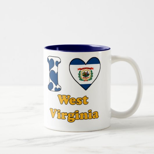 I love West Virginia ツートーンマグカップ (右)
