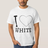 I love white  tシャツ (正面)
