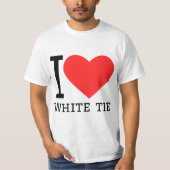 I love white tie tシャツ (正面)