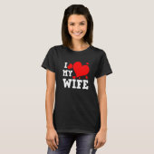 I Love Wife Happy Valentines Day Family Matching G Tシャツ (正面フル)