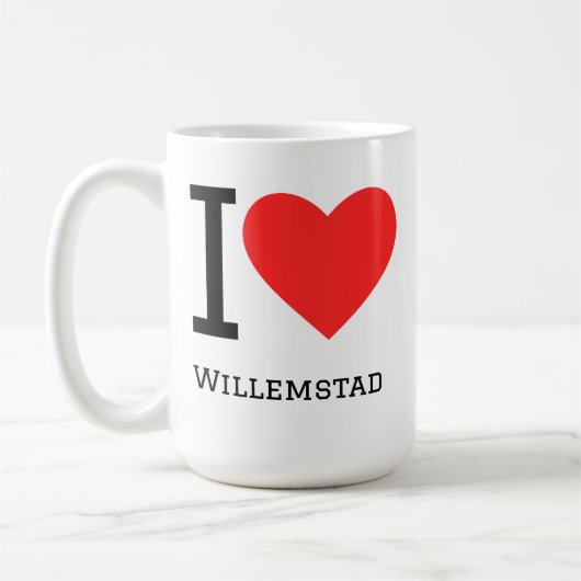I love Willemstad コーヒーマグカップ (左)