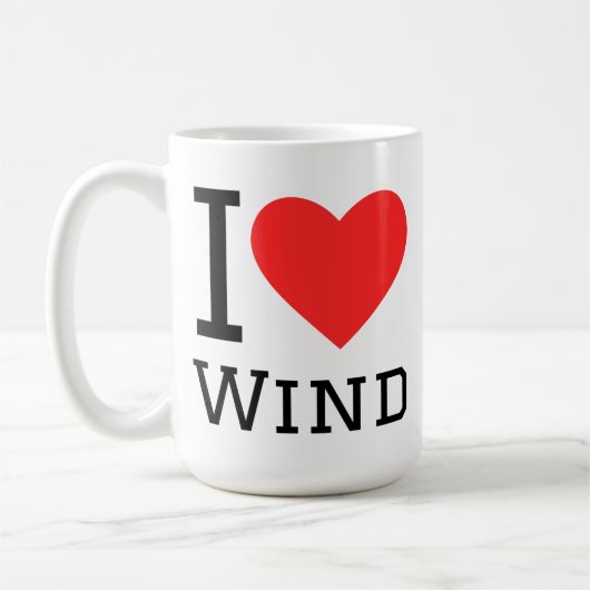 I love wind  コーヒーマグカップ (左)