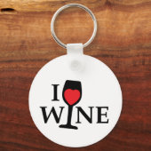 i love wine, ik hou van wijn met rood hartje キーホルダー (裏面)