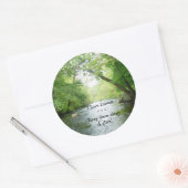 I Love Woodsのステッカー ラウンドシール (封筒)